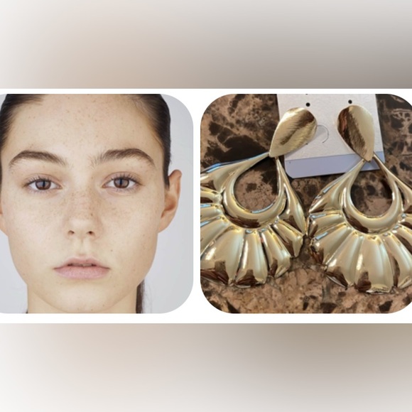 Gold statement Hoops - Picture 4 of 5